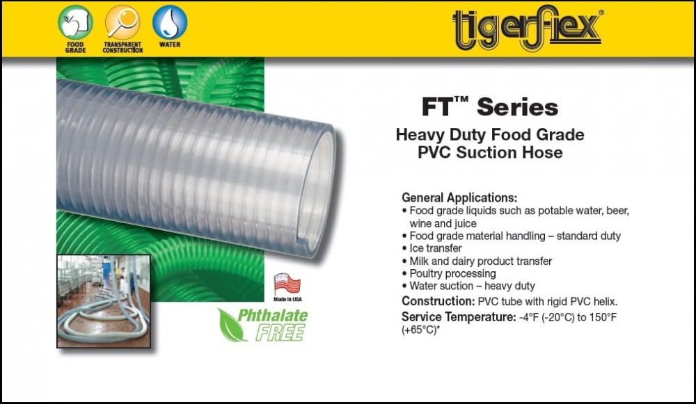 PVSFT Food Grade Suction Hose